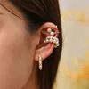 Ear Cuff Chegada Multicolor CZ Cristal Empilhável C Clipes Sem Piercing Cartilagem Brinco para Mulheres Earcuffs 230928