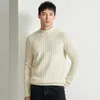 Men's Sweaters Mens Thick Pure Cashmere Wool Clothes 2023 Autumn & Winter Warm Sweater Casual O-Neck Knitwear Sheep Jumpers Pullovers