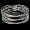 Braccialetto versatile braccialetto semplice a mano aperta con strass di cristallo per le donne braccialetti di moda coreani regalo di gioielli per feste di compleanno