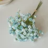 Flores decorativas Gypsophila artificial, flor blanca para el aliento del bebé, boda, novia, ramos florales, decoración del jarrón del hogar, 23cm