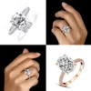 Pierścienie ślubne moda dla kobiet duży owalny kamień cyrkonu Elegancki pierścionek zaręczynowy S925 Biżuteria rocznica 2224m