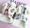 Moda Plaid Harness Giacca Inverno Caldo Vestiti per animali domestici per cani di piccola taglia Chihuahua Yorkies Cappotto Cucciolo Animali domestici Abbigliamento Manteau Chien