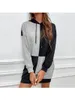 Women's Hoodies 2023 Autumn A Dress Women Solid Hooded Coat Casual Loose Pullover Sweatshirt Hoodie Lady