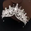 Hair Accessories Baroque Crystal Tiara Headband Rhinestone Bride Crown For Women Wedding Birthday Gift Girl Jewelry