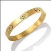 Bracelets de créateurs en argent pour femmes et hommes, en or Rose, avec tournevis plaqué diamant, incrustation de diamant, manchette à vis, Couple185K