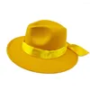 Bérets en soie, accessoires Fedora, chapeaux Panama Jazz pour hommes et femmes, Simple, classique, rétro, polyvalent, chapeau en feutre, fête, vente en gros