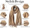 Designer Women Cashmere Scarf Full Letter Printed Scarves Man Soft Touch Warm Wraps With Tags Autumn Winter Long Shawls 23 Färger är valfria