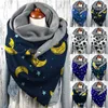 Sjaals Dames Zijden Hoofddoek Universele Herfst Winter Warm Gedrukt Elegant Dubbellaags Gesp Zachte Pashmina Sjaals Wraps