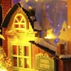 Objets décoratifs Figurines 3D DIY Book Nook Kit Support en bois Puzzle LED Brillant Bibliothèque éducative Miniature Insert Building Dollhouse Home Decor 230928