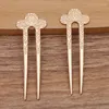 Hair Clips 50 PCS 20 57 MM Metal Alloy Sticks Hairpins Ancient Hairwear Bridal Headwear DIY Jewelry Accessories