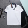 T-shirt homme créateur de mode coton polo revers chemises à manches courtes hommes d'affaires T-shirts grand T-shirt M--3XL