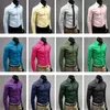 Men's Dress Shirts Men Shirt Long Sleeve Button Up Slim Fit Solid Casual Business Formal Wedding Workwear Plus Size 5XL