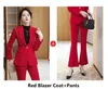 Pantaloni a due pezzi da donna Moda Donna Abiti da lavoro con e giacche Cappotto Donna Ufficio Abbigliamento da lavoro professionale Tailleur pantalone Pantaloni Set OL