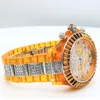 Wristwatches Brand Spot Watch Pink Rhinestone Fashion Quartz Movement Women's Girls