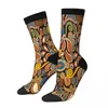 Herrensocken, handgezeichnet, Retro-Vintage-Funky-Design, für Herren und Damen, Sommerstrümpfe, Polyester