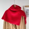 Scarves Korean Style Trendy Thickened Shawl Wrap Snood Scarf Elegant Slit For Outdoor