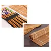 Servis sätter 15st bambu sushi making kit med 2 rullande mattor 5 par pinnar rispaddelspridare