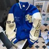 Men's Jackets American Vintage Klein Blue hip Hop Y2K loose men and women thin baseball clothes street racing clothes jacket 3XL 230928