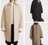 Toteme Silhouette Coat Rhombus Chaqueta larga de plumón para mujer