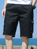 Men's Shorts US Oversized 5XL Summer Solid Men Big Size Social Elastic Waist Outwear Black Beach Chubby Cargo