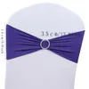 Sashes 50pcs lot Spandex Lycra Wedding Chair Cover Sash Bands Party Birthday Decoration286A