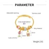 Armreif JHSL Klassische Kinder Frauen Edelstahl Statement Charm Armbänder Armreifen Gold Farbe Mode Weibliche Schmuck Ankunft