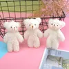 Keychains Mini Cute Bear Plush Keychain Soft Stuffed Teddy Dolls Gift Bag Pendant Toys Key Chain Doll For Girls And Kids