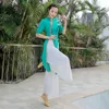 Stadium Slijtage 2023 Volwassen Vrouwen Oosterse Buikdans Kostuums Vrouwelijke China Klassieke Hanfu Qipao Top Cheongsam Prestaties Kostuum