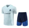 2023-2024 New Marseilles trascksuits soccer Jerseys Men Training Suit Top 23/24 ALEXIS Olympique de MarseilleS Survetement Maillot Foot Short sleeves Sportswear