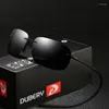 Solglasögon Dubery Vintage UV400 Men's Sun Glasses For Men Driving Black Square Oculos Male 8 Colors Model D131