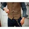 Coletes masculinos retro lã blazer colete homens lazer escritório casamento terno colete streetwear roupas