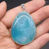 Pendant Necklaces Natural Dragon Veins Agates Fashion Water Drop Shape Pendants For Jewelry Making DIY Necklace Charm Accessories Gifts