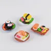 Figurine decorative 4 pezzi carino sushi cibo micro paesaggio muschio terrario giardino fatato miniature da picnic accessori per la casa