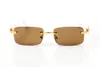 Óculos de sol de madeira masculino designer vintage óculos de sol molduras de bambu ouro metal sem aro moldura retangular acetato óculos de sol para mulheres c decoração óculos lunette