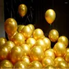 Party Decoration 12 Inch Silver Golden Confetti Balloon Metal Latex Wedding Decorations Baby Shower Birthday Balloons Supplies