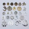 Charms 10st Yoga Om Hangers Maken DIY Handgemaakte Tibetaans Zilver Kleur Vintage Antiek Bronzen Sieraden Vinden