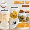 Bouteilles de stockage pot de cornichons organisateur Kimchi distributeur sec et humide cornichon Olives sablier récipient de concombre pour les aliments de cuisine