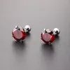 Boucles d'oreilles en acier inoxydable pour femmes, cristal de Zircon, multicolore, mode coréenne, cadeaux simples, accessoires pour femmes