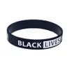 100PCS Verzetten Soorten Discriminatie Ingeslagen Vuist BLM Black Lives Matter Siliconen Rubber Armband voor Promotie Gift272x