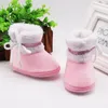 Primi camminatori Neonate nate Neonate Cashmere Peluche Stivali invernali Fasciatura Scarpe calde Zapatos Fille Zapatillas Chaussure