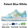 Designer Star Casual Shoes for Men Women Sneakers Patent Leather Black White Blue Bury Grey Skateboarding Platform Jogging Walking Trainers Sports Shoe