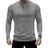 Magliette da uomo Muscle Brothers Uomo T-shirt a maniche lunghe elasticizzata casual sportiva primaverile e autunnale