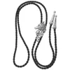 Cravates d'arc Bolo Décolleté Hommes Cowboy Cravate Rétro Cadeaux Émeraude Noeud Cravate Western Alliage Miss Mens Collier