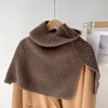 Scarves Korean Style Trendy Thickened Shawl Wrap Snood Scarf Elegant Slit For Outdoor