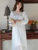Kobietowa odzież snu Kobieta Księżniczka Wiktoriańska wiktoriańska nocna Kobiety Letnia koronka V-de-deck Modal Mesh Fairy Nightgowns Lolita Ubrania domowe