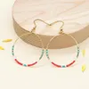 Orecchini pendenti YASTYT Perline Miyuki colorate Cerchio rotondo Gioielli fatti a mano alla moda Regalo per le donne Tutte le occasioni