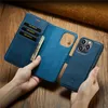 Luxury Detachable Magnetic Phone Case for iPhone 15 14 13 12 Pro Max Samsung Galaxy S23 Ultra S22 S23FE A34 A54 5G A33 A53 A73 A14 A24 Leather Wallet Protective Shell