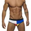 Shorts masculinos wk51 apertado sexy cintura baixa homens roupa de banho 2023 verão praia nadar briefs biquinis piscina maiôs fatos de banho