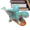 Oggetti decorativi Figurine Dinosauro da tavolo Decorazione Divertente Dinosauro su skateboard Statua Mini Decorazione in resina Tavolo Artigianato d'arte Simpatico cartone animato Display per 230928