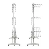 Hangers Stainless Steel Drying Rack Foldable Feet Four-layer Pulleys Movable Space-saving Household Clothes Storage Supplies